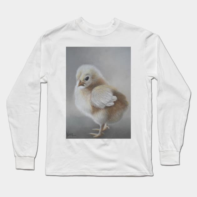 Baby Chick Long Sleeve T-Shirt by VeriArt